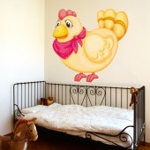 Autocolante decorativo infantil galinha