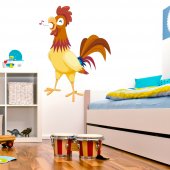 Autocolante decorativo infantil galo