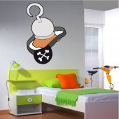 Autocolante decorativo infantil gancho