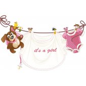 Autocolante decorativo infantil it's a girl