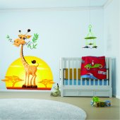 Autocolante decorativo infantil jirafa