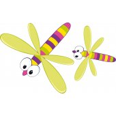 Autocolante decorativo infantil libélula