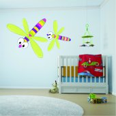 Autocolante decorativo infantil libélula