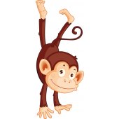 Autocolante decorativo infantil macacos
