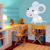 Autocolante decorativo infantil mouse