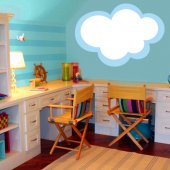 Autocolante decorativo infantil nuvens