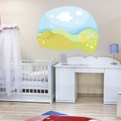 Autocolante decorativo infantil paisagem