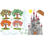 Autocolante decorativo infantil paisagem