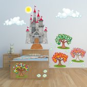 Autocolante decorativo infantil paisagem