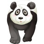 Autocolante decorativo infantil panda