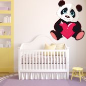 Autocolante decorativo infantil panda