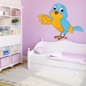 Autocolante decorativo infantil pássaro