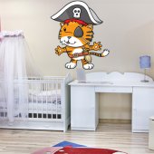 Autocolante decorativo infantil pirata