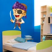 Autocolante decorativo infantil pirata