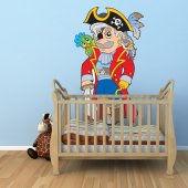 Autocolante decorativo infantil pirata