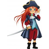 Autocolante decorativo infantil pirata