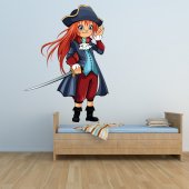 Autocolante decorativo infantil pirata