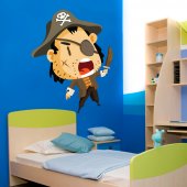 Autocolante decorativo infantil pirata