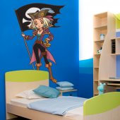 Autocolante decorativo infantil pirata