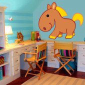 Autocolante decorativo infantil pónei