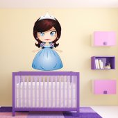 Autocolante decorativo infantil princesa