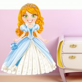 Autocolante decorativo infantil princesa