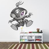 Autocolante decorativo infantil robôs