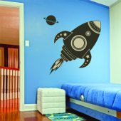 Autocolante decorativo infantil rockets