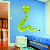 Autocolante decorativo infantil serpente