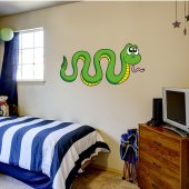 Autocolante decorativo infantil serpente