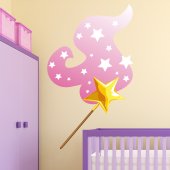 Autocolante decorativo infantil varinha da estrela