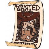 Autocolante decorativo infantil wanted