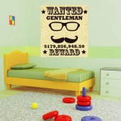 Autocolante decorativo infantil wanted