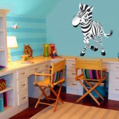 Autocolante decorativo infantil zebra