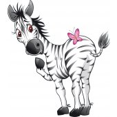 Autocolante decorativo infantil zebra