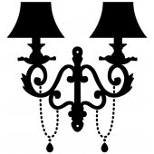 Autocolante decorativo lámpara