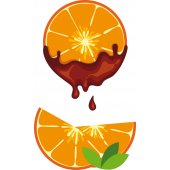 Autocolante decorativo laranja