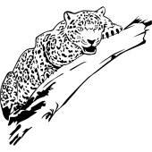 Autocolante decorativo leopardo
