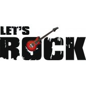 Autocolante decorativo let's rock