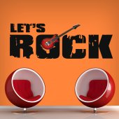 Autocolante decorativo let's rock