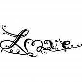 Autocolante decorativo love