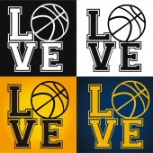 Autocolante decorativo love Basquetebol