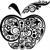 Autocolante decorativo maçã