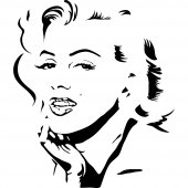 Autocolante decorativo Marilyn Monroe