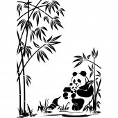 Autocolante decorativo panda