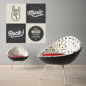 Autocolante decorativo rock