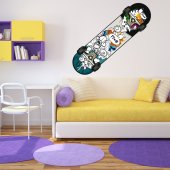 Autocolante decorativo skate