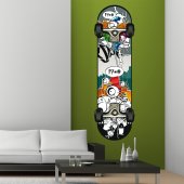 Autocolante decorativo skate