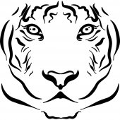 Autocolante decorativo Tigre