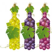 Autocolante decorativo uvas de vinho